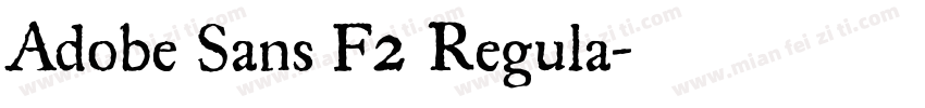 Adobe Sans F2 Regula字体转换